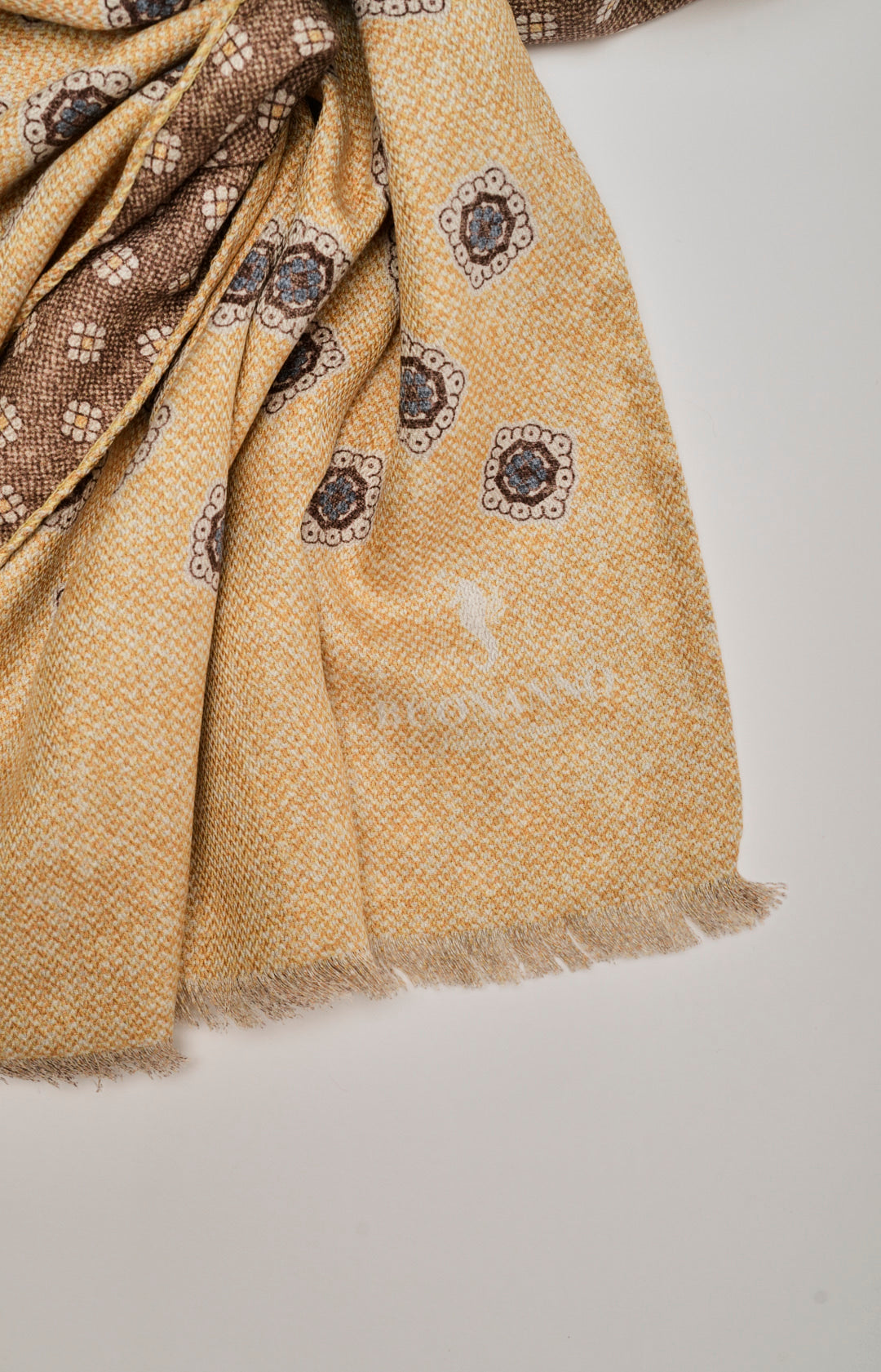 Double patterned silk scarf