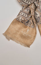 Sciarpa double in seta fantasia