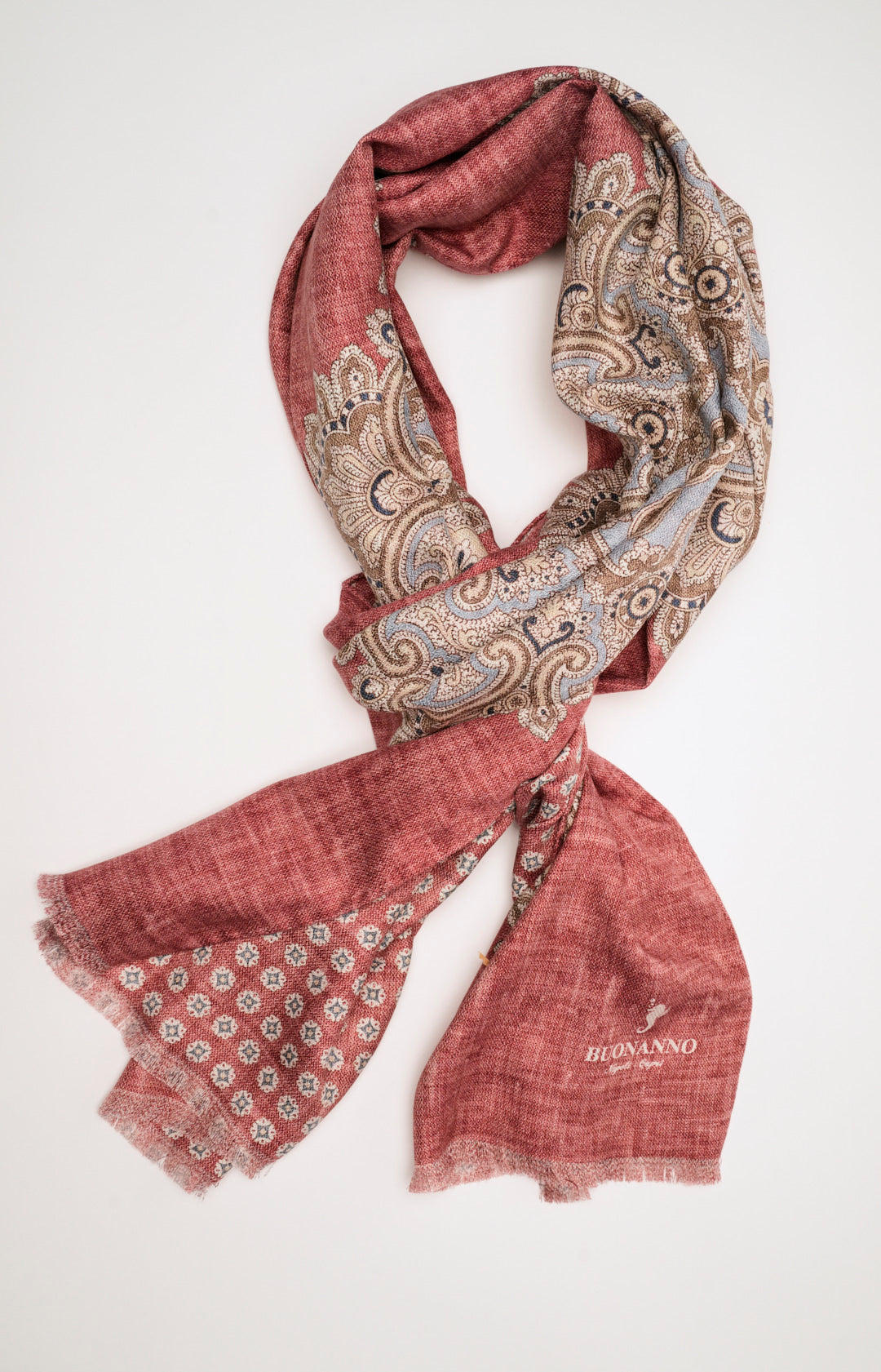 Sciarpa double in seta fantasia