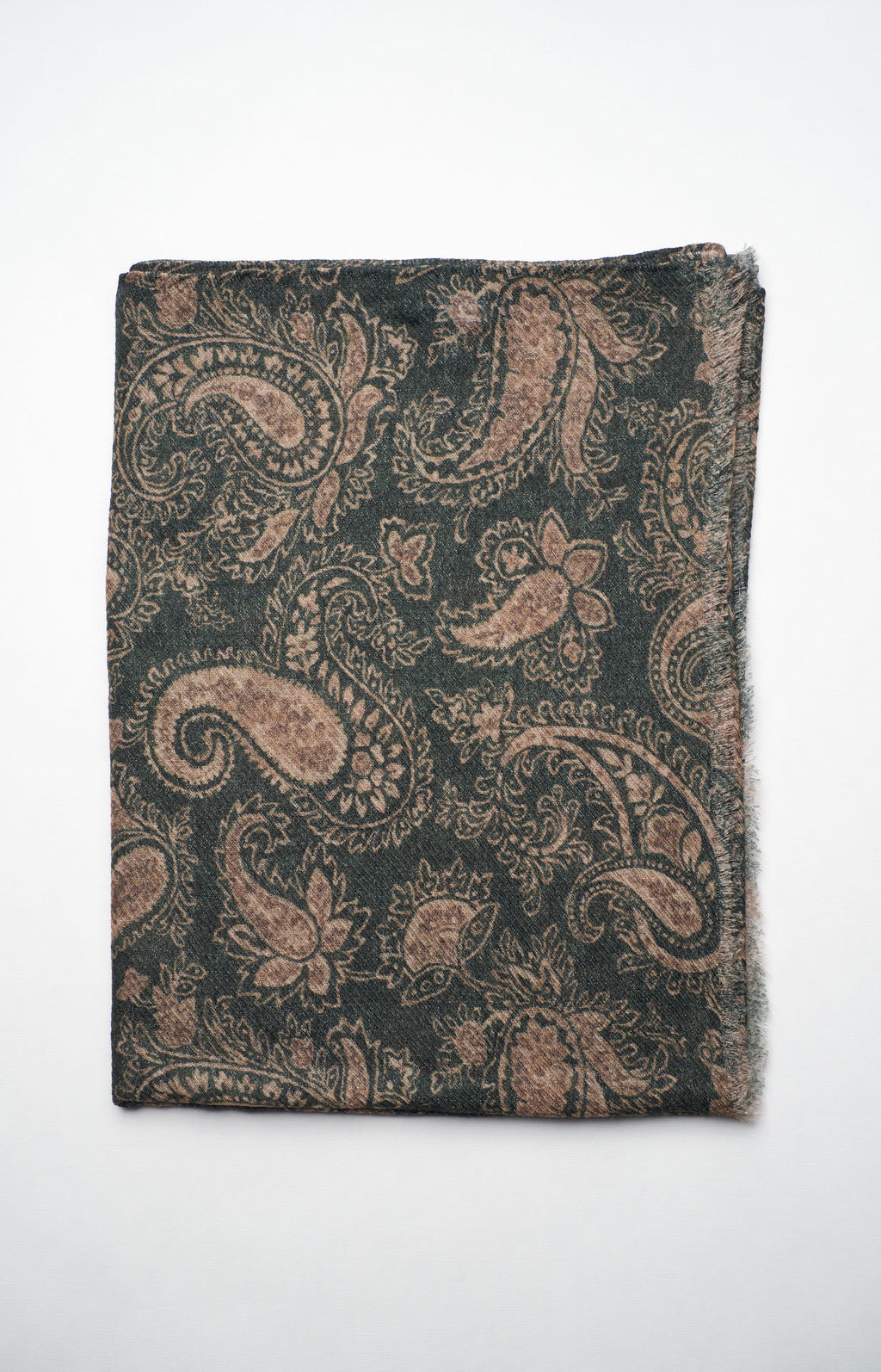 Patterned scarf in ultra-light cashmere and silk