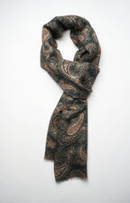 Sciarpa fantasia in cashmere e seta ultra-light