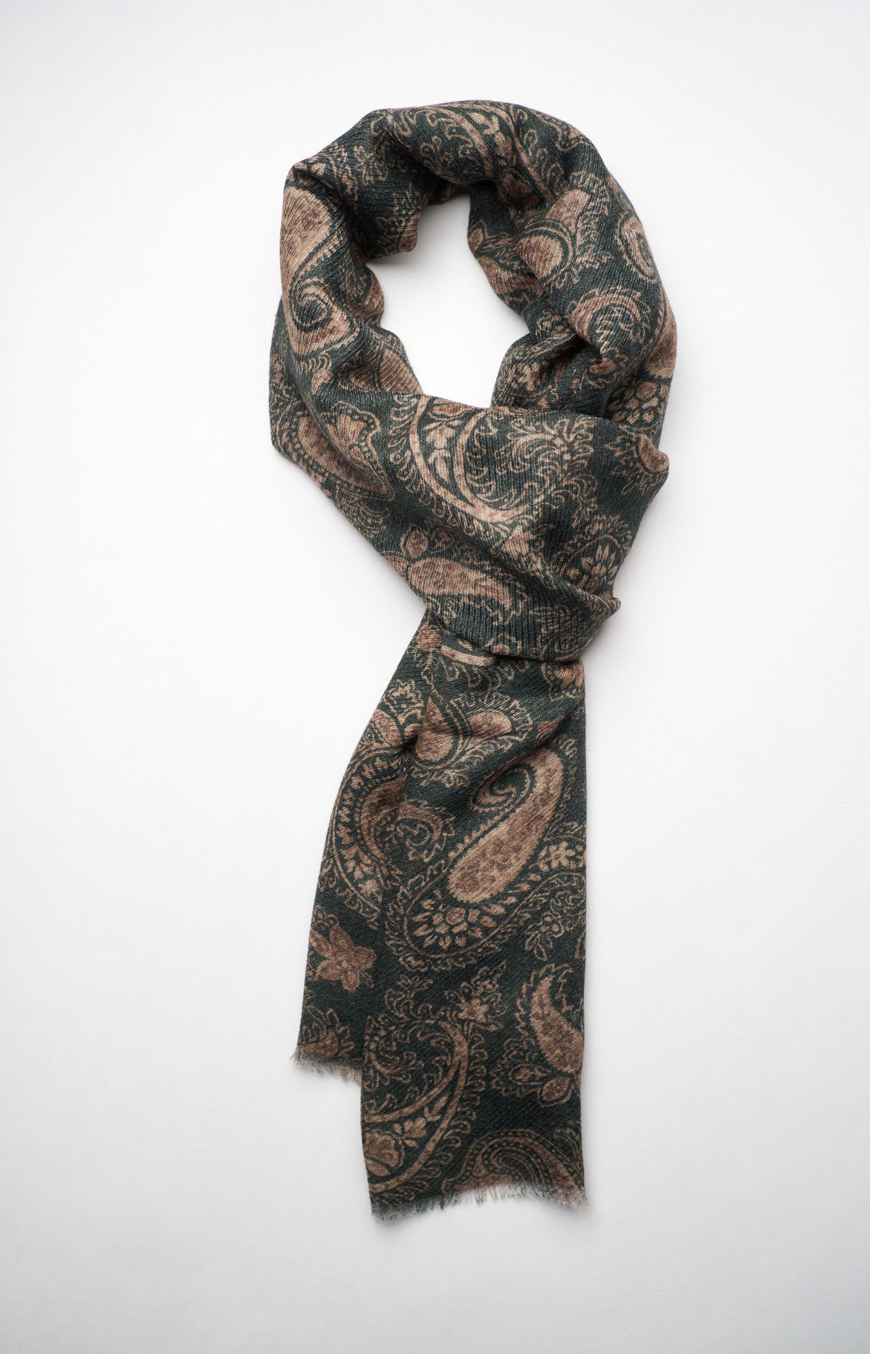 Sciarpa fantasia in cashmere e seta ultra-light