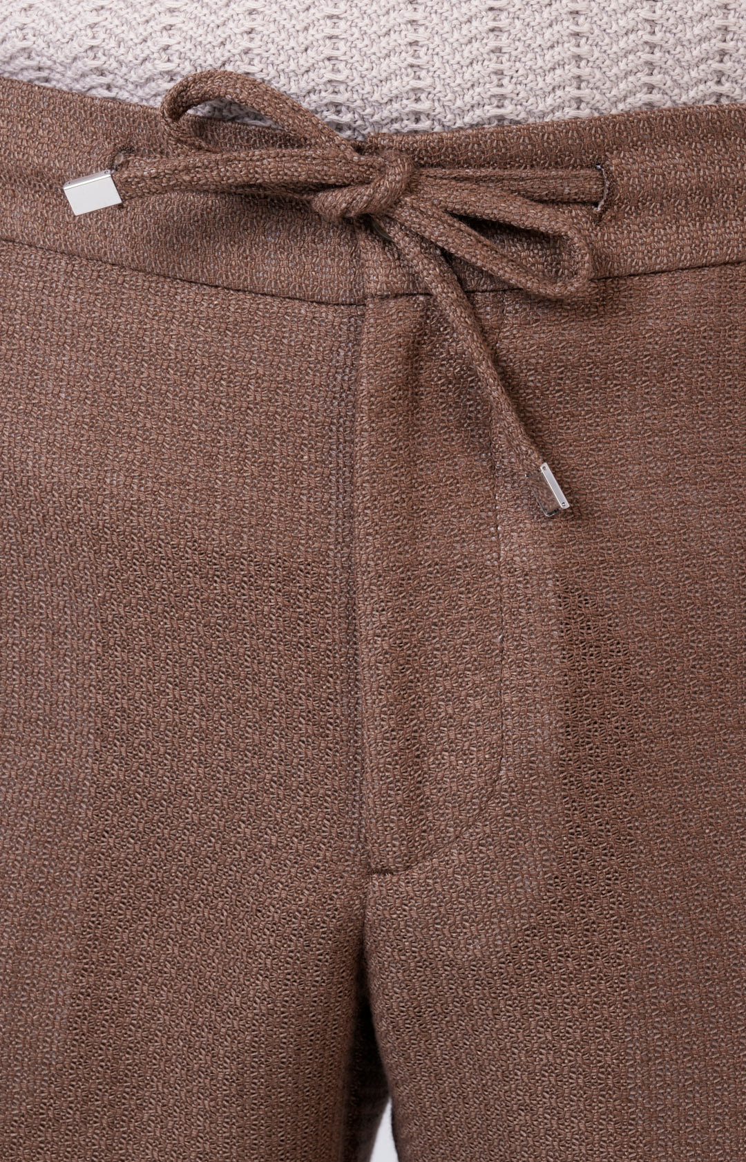 Bermuda in lino e cotone tricot