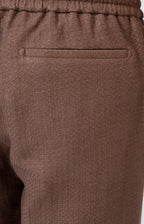 Bermuda in lino e cotone tricot