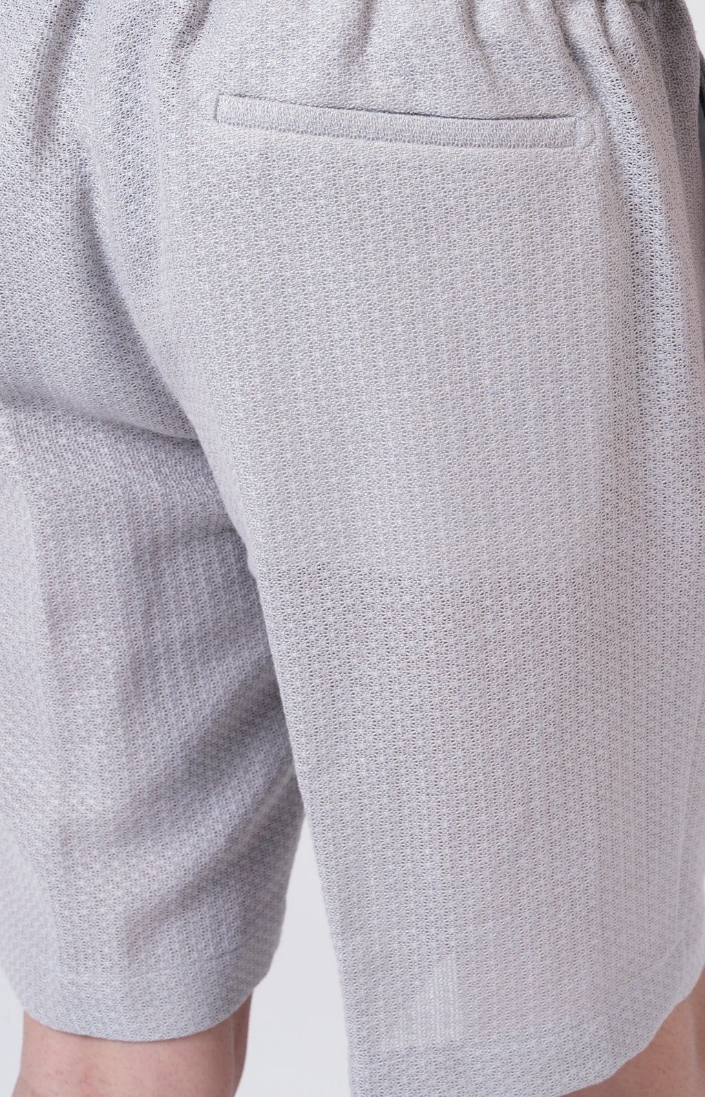 Bermuda in lino e cotone tricot