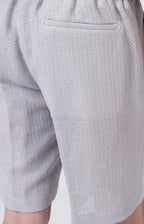 Bermuda in lino e cotone tricot