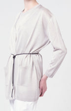 Twin-set in lurex con cintura