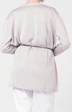 Twin-set in lurex con cintura