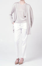 Twin-set in lurex con cintura