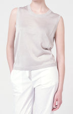 Twin-set in lurex con cintura