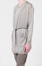 Twin-set in lurex con cintura