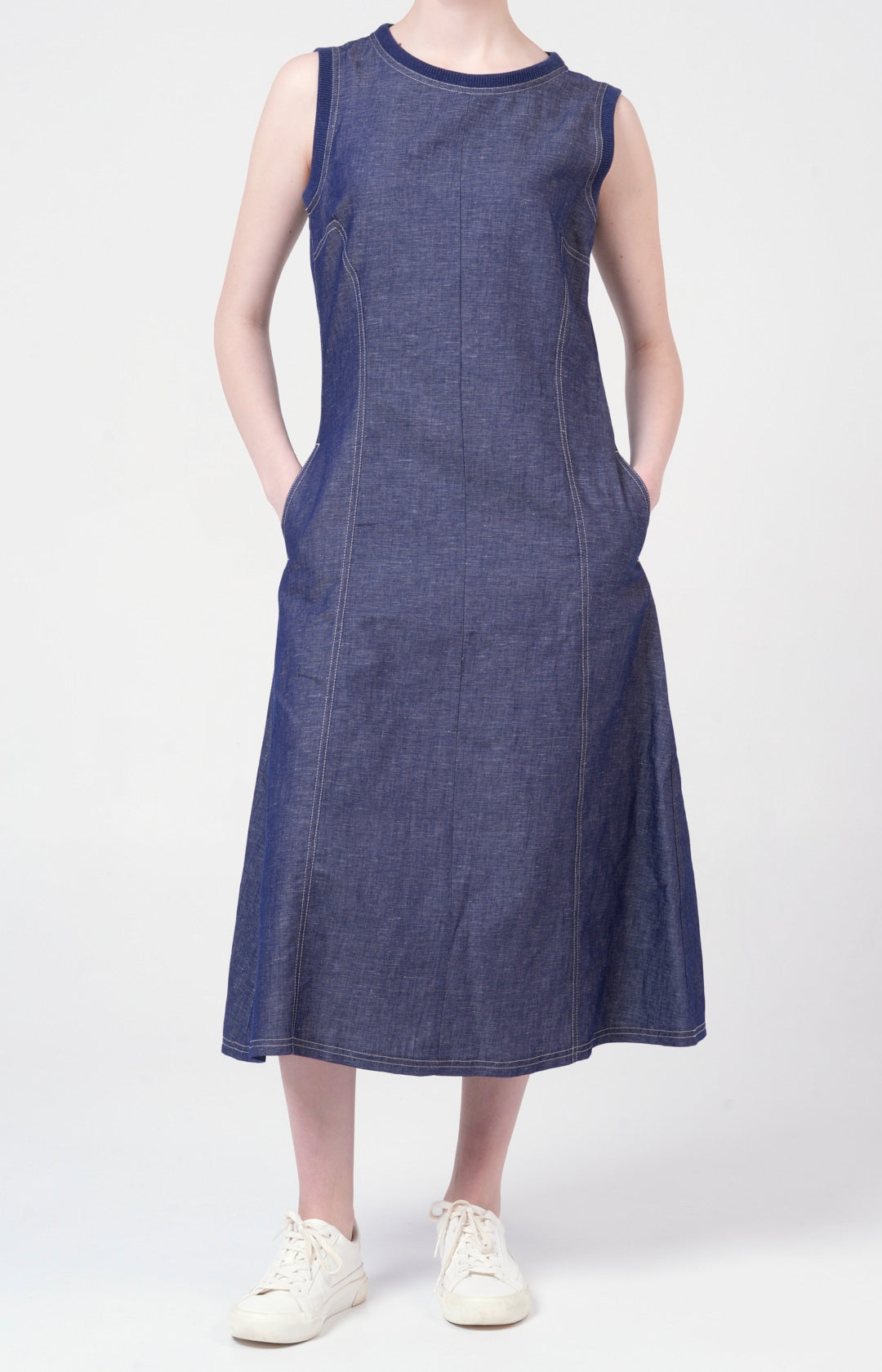 Abito in lino e cotone