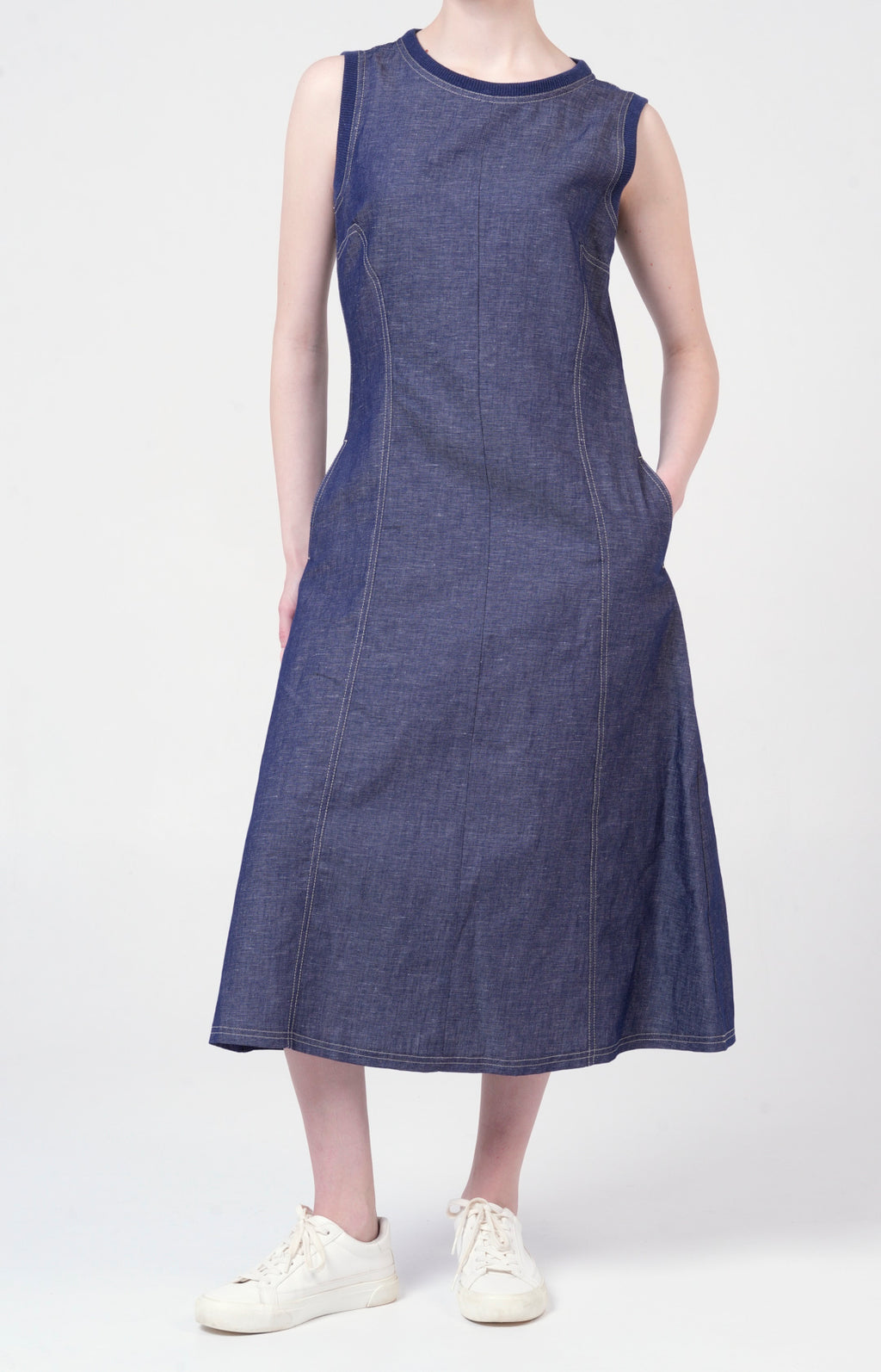 Abito in lino e cotone