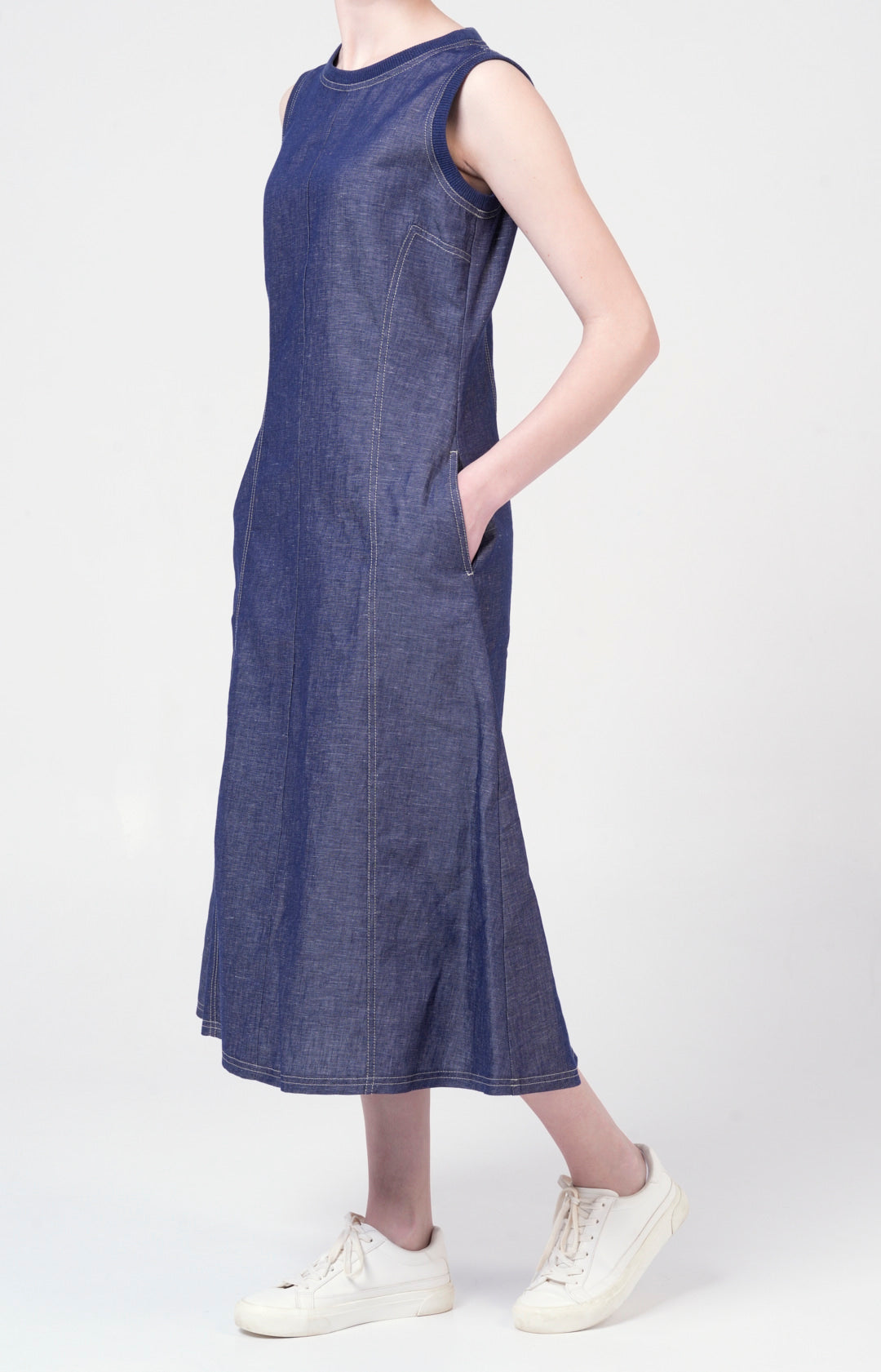 Abito in lino e cotone
